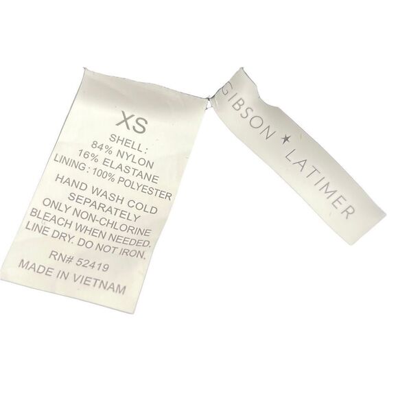 Gibson Latimer Mirage Floral Embroidered Ruffle Swimsuit NWt XS - Picture 5 of 6